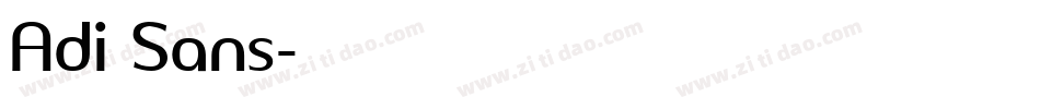 Adi Sans字体转换